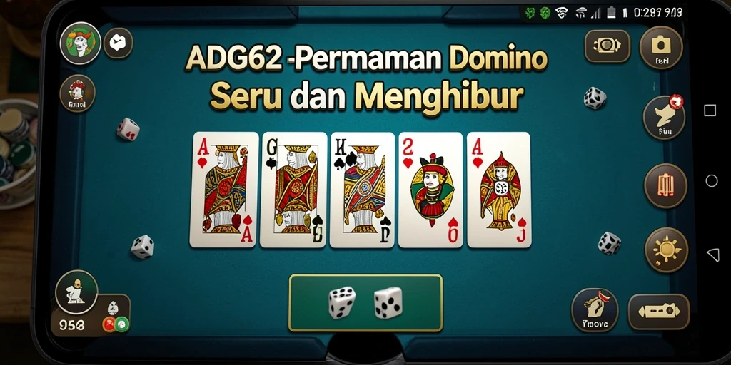 Tampilan gameplay Domino yang menarik dan interaktif.