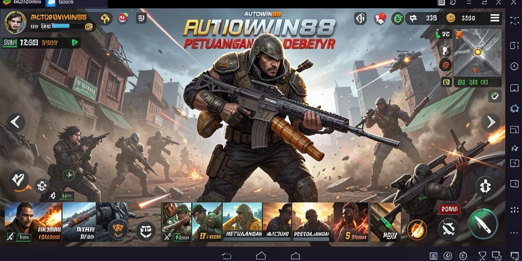 Tampilan menarik dari gameplay ACTION di AUTOWIN88.