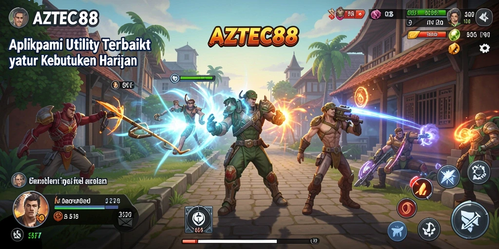 Screenshot utama AZTEC88 menampilkan antarmuka aplikasi Utility yang intuitif.