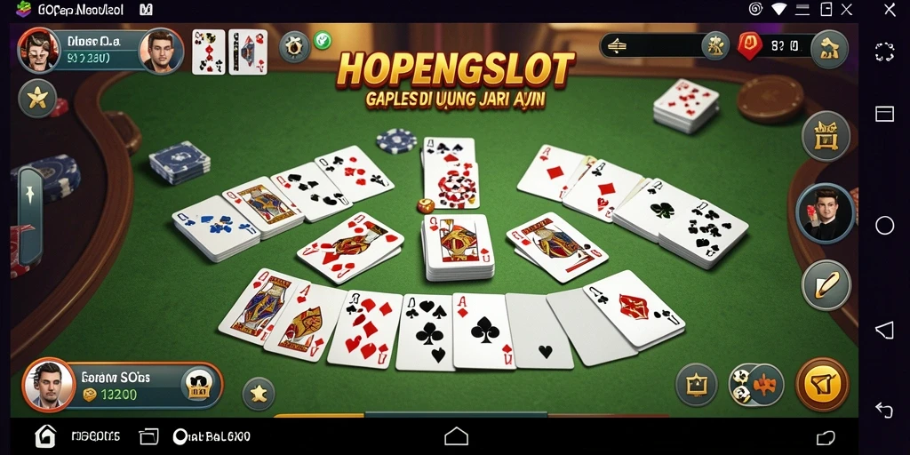 Tampilan screenshot HOPENGSLOT menampilkan serunya permainan Gaple.