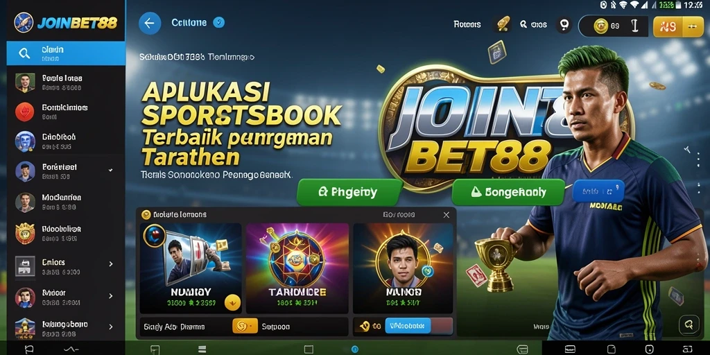 Tampilan utama JOINBET88 dengan fitur taruhan yang intuitif.